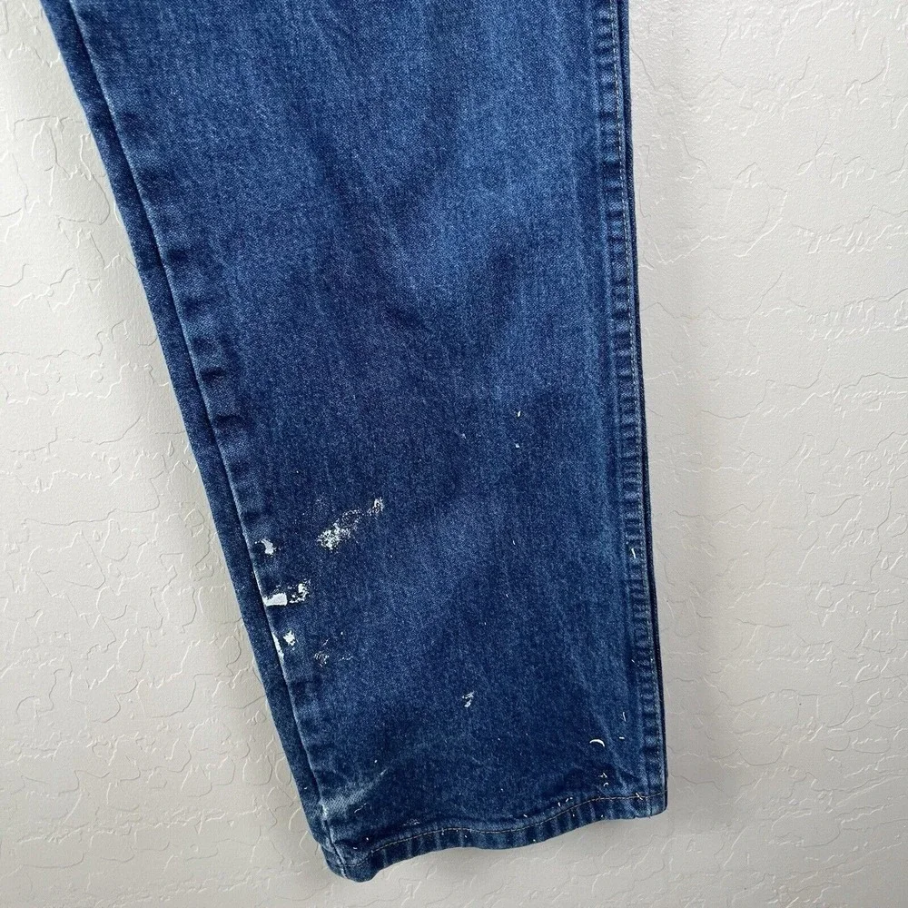 Wrangler 13MWZPW Cowboy Cut Original Fit Men's Jeans Size 36x32 Paint Distressed